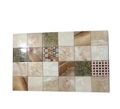 Glossy Ceramic Wall Tile Size 1 5 X 1 Feet 9 Square Feet Size 4x4