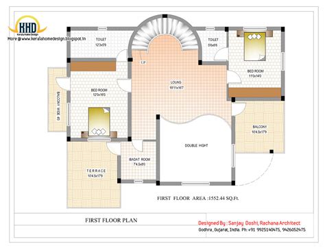 Duplex House Plan And Elevation 3122 Sq Ft Indian House Plans