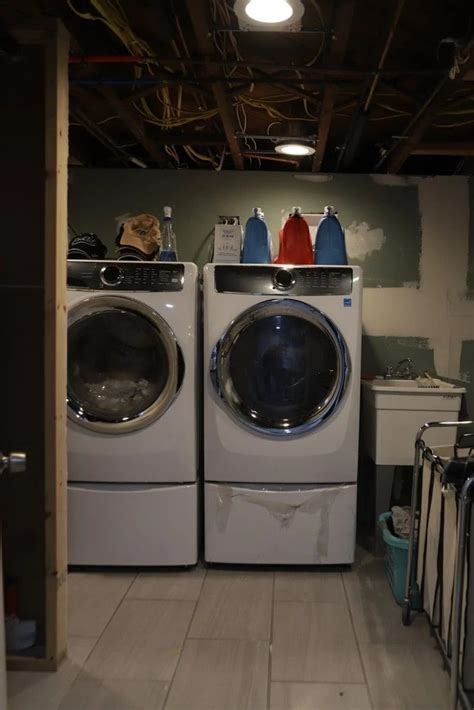 Simple Basement Laundry Room Ideas Openbasement