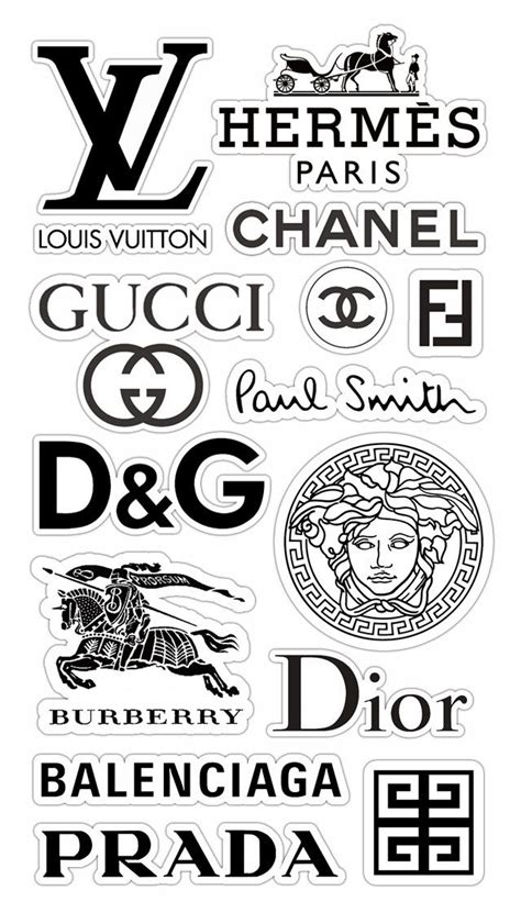 High Fashion Brand Sticker Pegatina De Libro P Ster De Moda