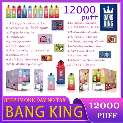 Original Bang King 12000 Puff Disposable Vapes Pen Puff 12000 E