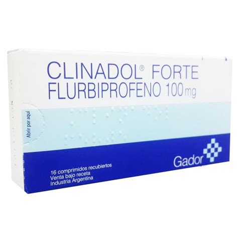 Clinadol Forte Flurbiprofeno Mg Caja De Comprimidos Recubiertos