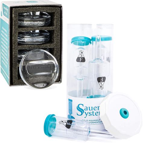 Fermentology Fermentation Airlocks And Weights Combo Sauer System