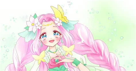 Cure Felice Maho Girls Precure Green Cure キュアフェリーチェ Pixiv