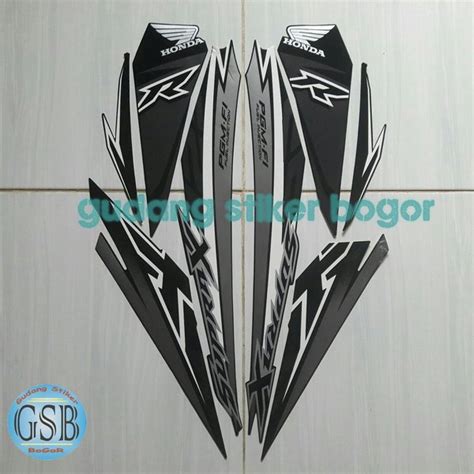 Jual Stiker Striping Motor Honda Supra X 125 Fi 2018 Hitam Putih Di