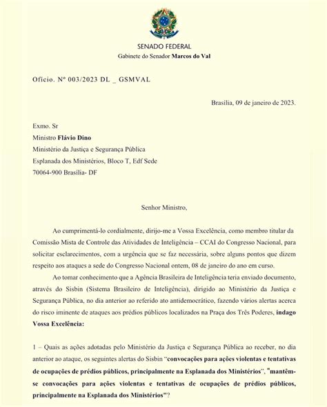 Gustavo Gayer On Twitter Senador Marcos Do Val Alega Que O Ministro