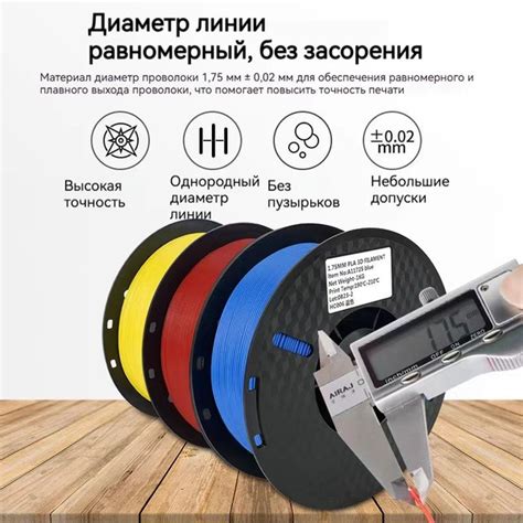 Расходные материалы для 3D-печати, безопасный полиэтилен толщиной 1,75 ...