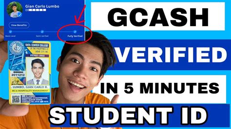 Gcash Fully Verified Using Student Id I How To Verify Gash Account