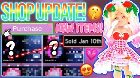 NEW SHOP UPDATE COMING SOON NEW ITEMS ROBLOX Royale High January