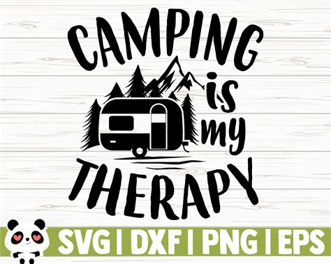 Camping Is My Therapy By Creativedesignsllc Thehungryjpeg