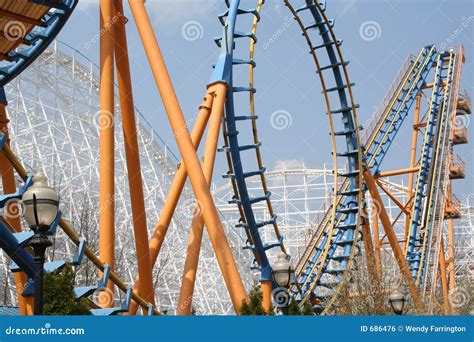 Loopy Roller Coaster Stock Photo Image Of Ride Laughing 686476