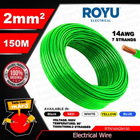 Royu Thhn Thwn Stranded Wire Gauge Awg Mm Meters