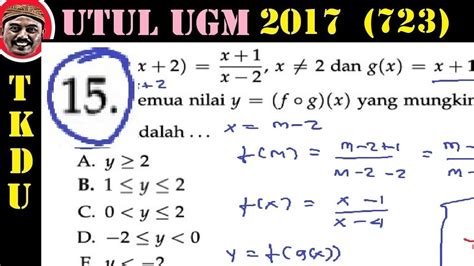 Pembahasan Utul Um Ugm Tkdu Kode Matematika Dasar No