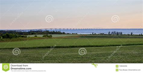 Full Length Confederation Bridge Stock Photo - Image of edward ...