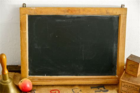 Vintage Classroom Slate Chalkboard By Mrcg On Etsy