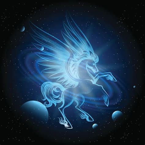 Constellation Pegasus Illustrations, Royalty-Free Vector Graphics ...