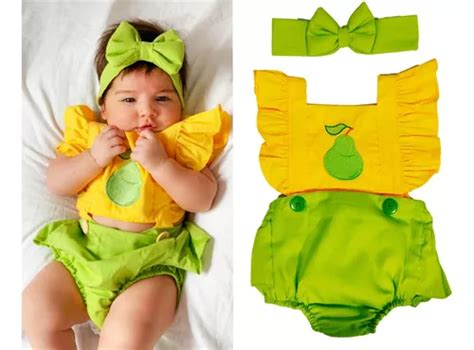 Romper Body Frutinhas Mesversario Menina Roupa Fruta Parcelamento Sem