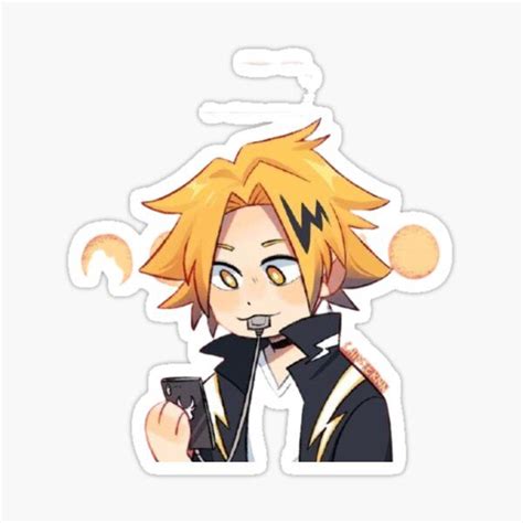 Denki Kaminari Stickers Redbubble Kawaii Chibi Cute Chibi Kawaii