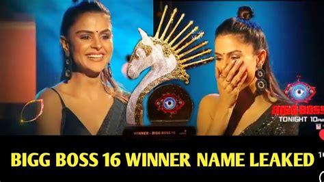 Bigg Boss 16 Winner Name Leaked 2023 Bigg Boss 16 Winner Shiv Thakre