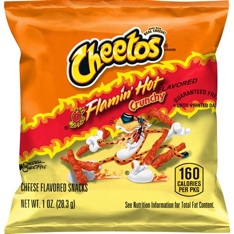 Cheetos Crunchy Flamin Hot Flavored Cheese Flavored Snacks