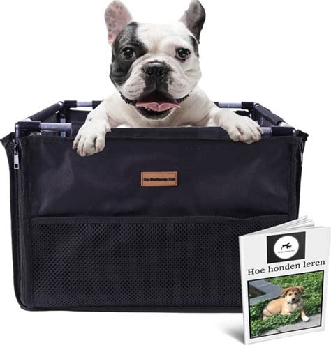 Luxe Autostoel Hond Zwart 40x40cm Inclusief Opbergtas En E Book