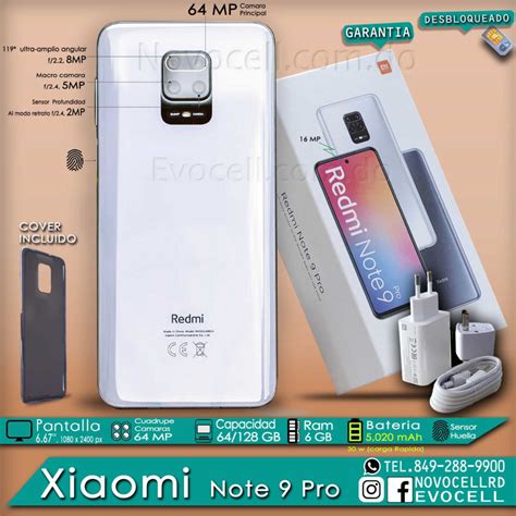 Xiaomi Redmi Note 10 Pro Max 108 Mp Camara Novocell Rd Evocell