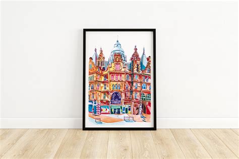 Leeds Kirkgate Market Illustration Print Artwork Print West | Etsy