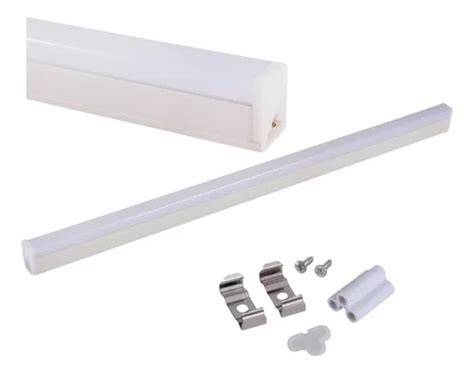 Tubo Led Con Base Empavonado Policarbonato W Cms Cuotas Sin Inter S