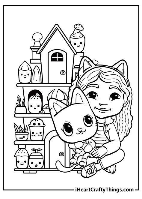 Gabby S Dollhouse Coloring Book 15 Pages I Heart Crafty Things