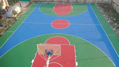 Multicolor Synthetic Basketball Court Flooring Layer At Rs Sq Ft