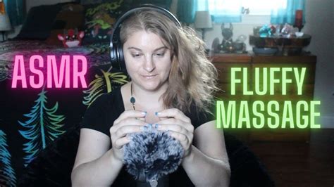 ASMR Fuzzy Fluffy Mic Massage No Talking Blue Yeti YouTube