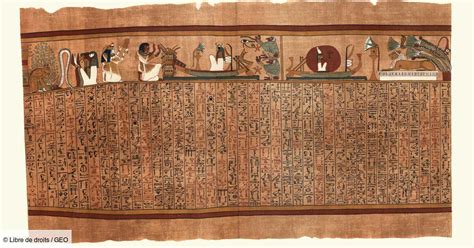 Egypte Un papyrus du Livre des Morts de 16 m de long découvert à