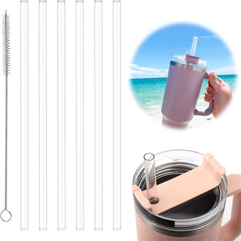 Aiersa 6 Pack Replacement Straws Compatible Stanley 20oz