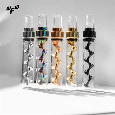 V12 Mini Compact Detachable Diy Smoking Tobacco Pipe Set China Mini Glass Blunt And Handblown