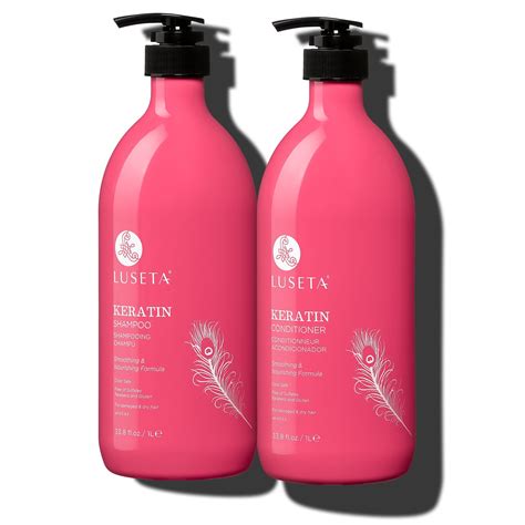 Luseta Keratin Smoothing Nourishing Shampoo Conditioner Set For