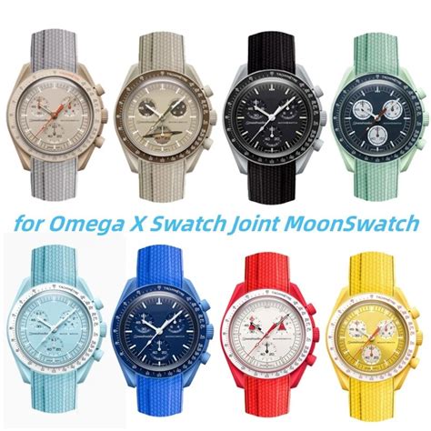 High Quality Strap For Omega For Swatch Joint Moonswatch Mm Silicone