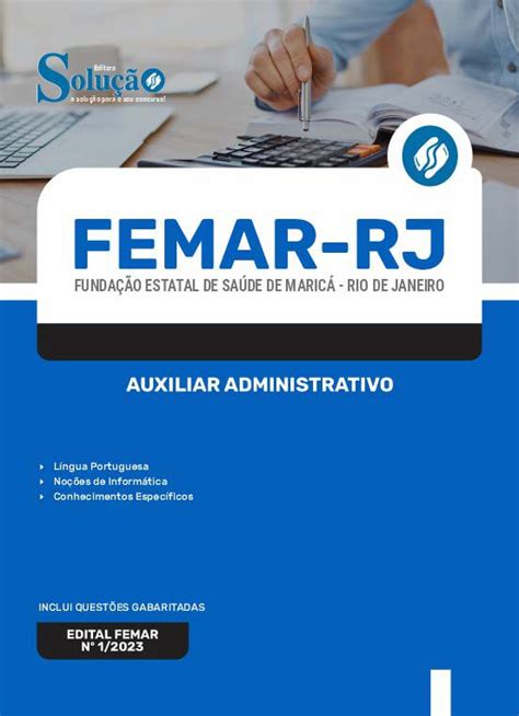 Apostila Femar Rj Auxiliar Administrativo Solu O Cursos E