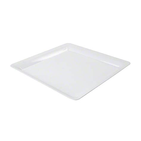 Fineline SQ4010 WH Platter Pleasers 10 3 4 X 10 3 4 White Plastic