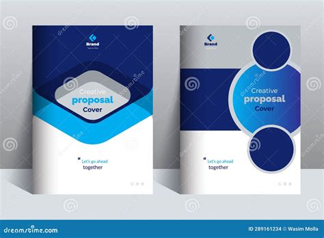 Creative Proposal Cover Design Template Concepts Stock Vector