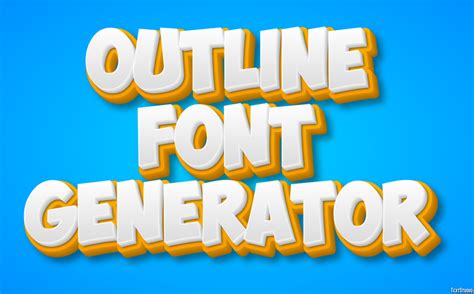 Outline Font Generator Text Effect And Logo Design Font