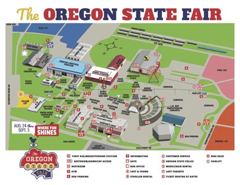 Fairgrounds Map - Oregon State Fair For State Fairgrounds Map - Printable Map