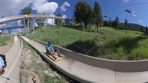 360 Deg Alpine Slide At Snow King Mountain Jackson Hole Wy Youtube