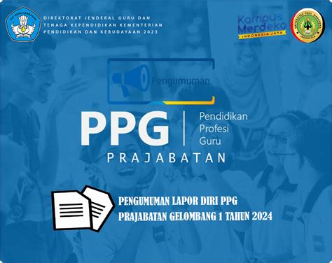 Pengumuman Lapor Diri Ppg Prajabatan Gelombang Universitas