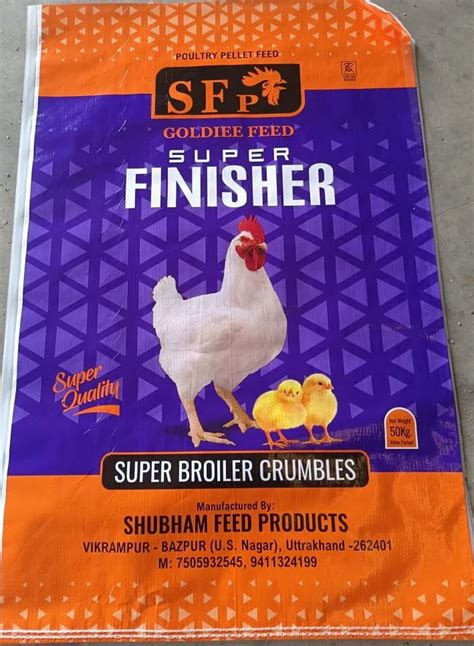 Poultry Feed Super Finisher Broiler Crumble Super Quality Kg Bag