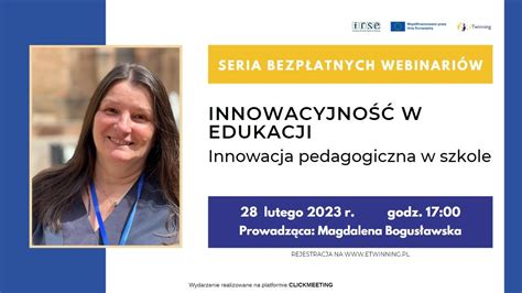 Webinarium Innowacja Pedagogiczna W Szkole Youtube