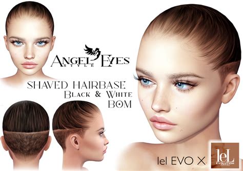 Second Life Marketplace ♚angel Eyes♚ Shaved Hairbase Lelutka Evox