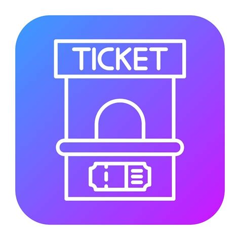 Premium Vector Ticket Office Vector Illustration