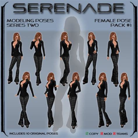 Second Life Marketplace Serenade Fmp1 S2 Female Pose Pack Modeling