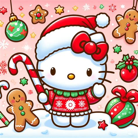 Hello Kitty Merry Christmas Ai Drawing By Kittykun123 On Deviantart