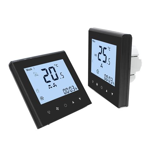 Smart Fan Coil Thermostat Room Temperature Controller With Keycard And Modbus China Smart